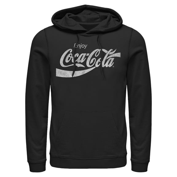 Mens Coca Cola Distressed Enjoy Lightweight Hoodie