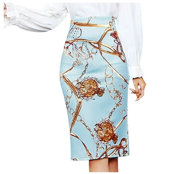 IROINNID Mid Empire Waist Skirt For Women Fashion Half Comfy Skirt Step Package Hip Skirt