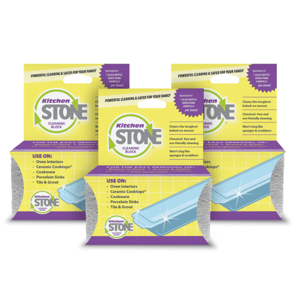 KitchenStone Cleaning Block 3Pack, Environmentally Friendly Kitchen
