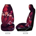 thumbnail image 3 of Alastor Hazbin Hotel Car Seat Covers Accessories Vehicle Front Seat Protector Mat Cover Universal Fit For SUV Sedan Van Trucks, 3 of 6
