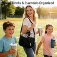 thumbnail image 3 of Sac à Boisson à 4 Compartiments Format Familial, Sac de Transport Isolé pour Boissons d'Eau pour 4 Tasses avec Poignée Réglable, Courroie Séparatrice Réutilisable pour Voyage, Sport, Usage Quotidien, 3 of 5