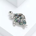 thumbnail image 3 of QQTDFG Natural Ablone White shell Tortoise Pendant Brooch Elegant Amulet-default, 3 of 5