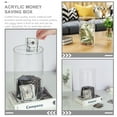 thumbnail image 2 of PTOOTP Transparent Clear Acrylic Money Saving Jar Cylinder Bank for Kids, Home, Office Use, 2 of 7