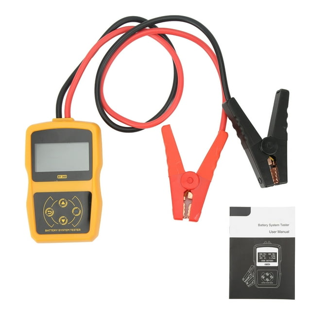 Probador de batería de coche de 12 V, comprobador de batería automotriz de alta eficiencia, herramienta de prueba de carga y arranque