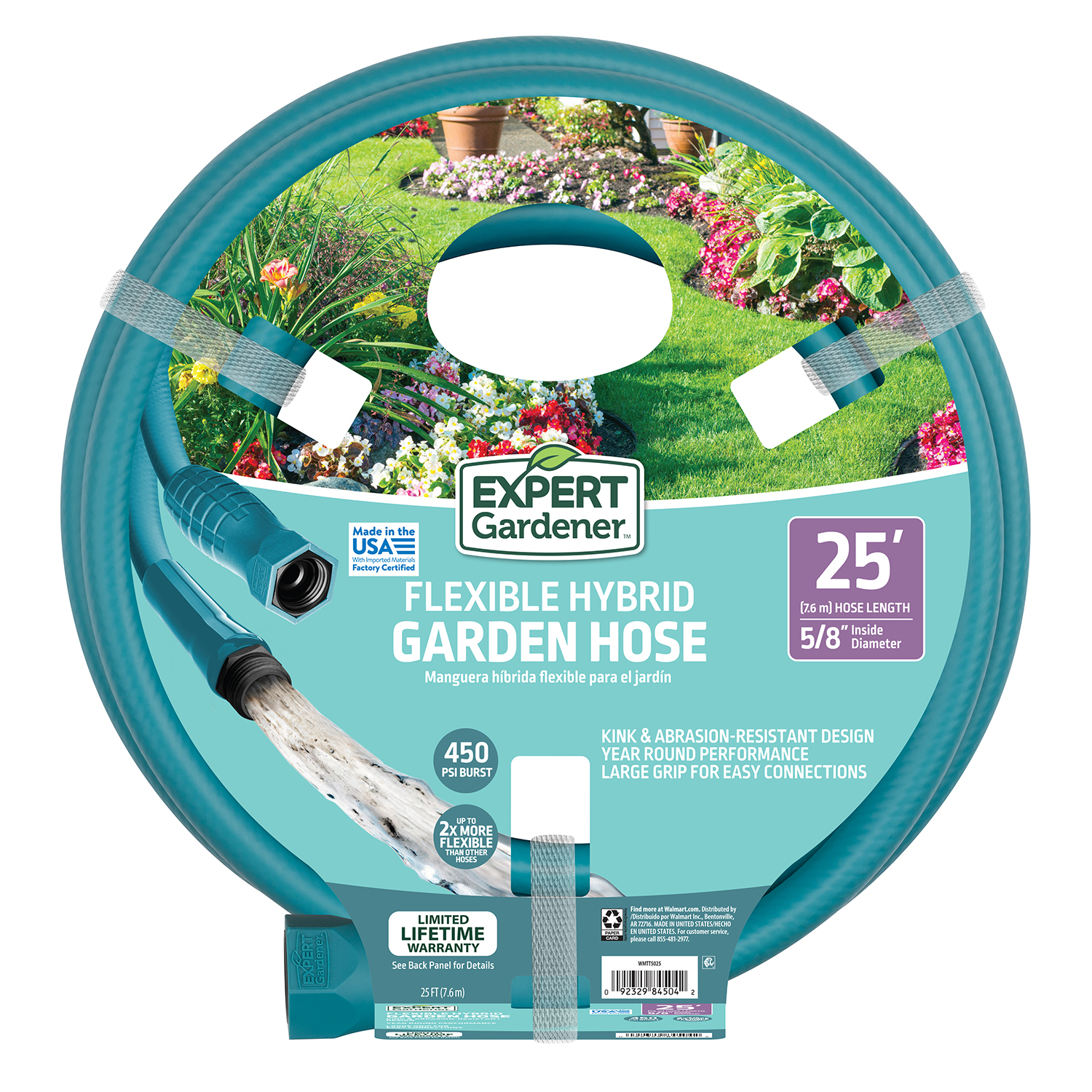 Expert Gardener Heavy Duty Hybrid Polymer Garden Hose, 25 Ft photo 1