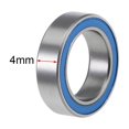 thumbnail image 3 of Rodamientos de bolas de surco profundo 6700-2RS Z2 10mmx15mmx4mm Doble sellado de acero cromado cubierta azul 10pcs, 3 of 4