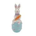 thumbnail image 2 of Figurina de Conejo de Pascua de Resina, Decoración de Mesa, Adorno Azul/Rosa/Amarillo de 4.7 Pulgadas para Sala, Jardín, Estante o Regalo, 1 Pieza, 2 of 6