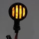 thumbnail image 4 of Pair Motorcycle Turn Signal Light with Grill Cover 3 Wires Retro 10mm Installing Hole Universal Replacement, 4 of 5