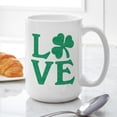 thumbnail image 6 of CafePress - Love Shamrock - 15 oz Ceramic Large White Novelty Mug, 6 of 6