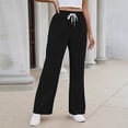 thumbnail image 4 of Samdudou Girls Flare Leg Sweatpants Elastic Waist Bootcut Trousers Casual Activewear Bottoms Sporty Yoga Pants Lounge Clothes for School Sports Size 5-15 Years, 4 of 8