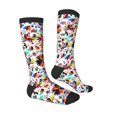 thumbnail image 3 of Picia Women Crew Soft Moisture-wicking Socks Mexican Bright Style Pattern Design Cotton Socks, One Size fit All, 3 of 9