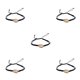 thumbnail image 3 of Juego de pulseras trenzadas de concha sweethay para vestido diario Negro 5Conjunto, 3 of 6