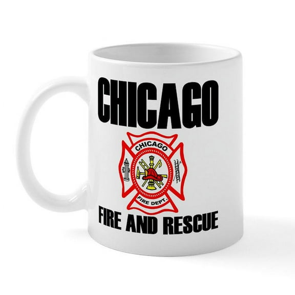 CafePress - Chicago Fire Department Mug - 11 oz Ceramic Mug - Novelty Coffee Tea Cup