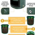 thumbnail image 5 of 2 uds bolsas para cultivo de patatas, bolsa para cultivo de plantas, maceta para cultivo de patatas, con ventana para jardín para patatas, zanahorias, tomates y cebollas, Etc., 5 of 5