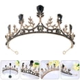 thumbnail image 3 of MasteelfCA 1Pc Retro Rhinestone Crown Hairband Bridal Hairband Wedding Dress Hair Decor, 3 of 8