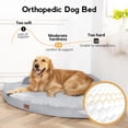 thumbnail image 2 of Cama ortopédica para perros MEKIY con forma de huevos de espuma, color gris medio, 2 of 8