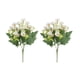 thumbnail image 1 of 2pcs Flores de cerezo artificiales decoración del hogar, decoraciones de atmósfera de boda, flores falsas, blanco, 1 of 5