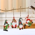 thumbnail image 4 of Caja de madera de Navidad Colgante de madera Adornos de madera de anciano sin rostro Colgante de adornos de árbol de Navidad, 4 of 6