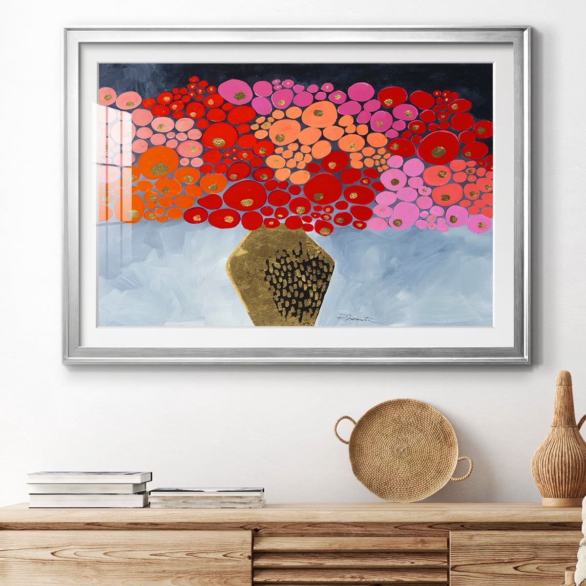 Red Poppies II Premium Framed Print - Ready to Hang