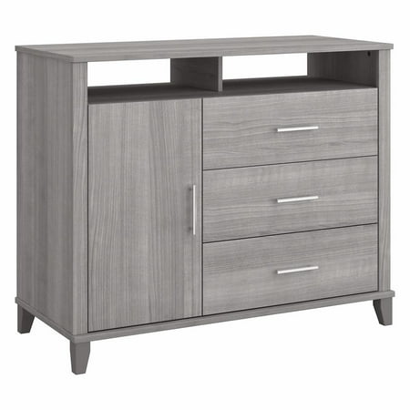 UPC: 0042976190200 | Bush Furniture Somerset Office Storage Credenza by Platinum Gray Chrome Finish