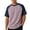 Light Purple, variant on Men’s Color Block Raglan Short Sleeve T-Shirt, Breathable Crewneck Pullover, Casual Summer Top for Daily & Outdoor Wear Green XXL
