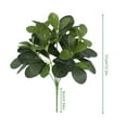 thumbnail image 2 of Artificial Shrubs Plants Schefflera Bushes Real Faux Greenery Arrangements Indoor Outdoor Garden Home Table Centerpieces, 2 of 2