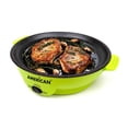 thumbnail image 3 of Parrilla Comal Sartén eléctrico Antiadherente 2 Temp American 6022 verde 1 AMERICAN 6022, 3 of 5