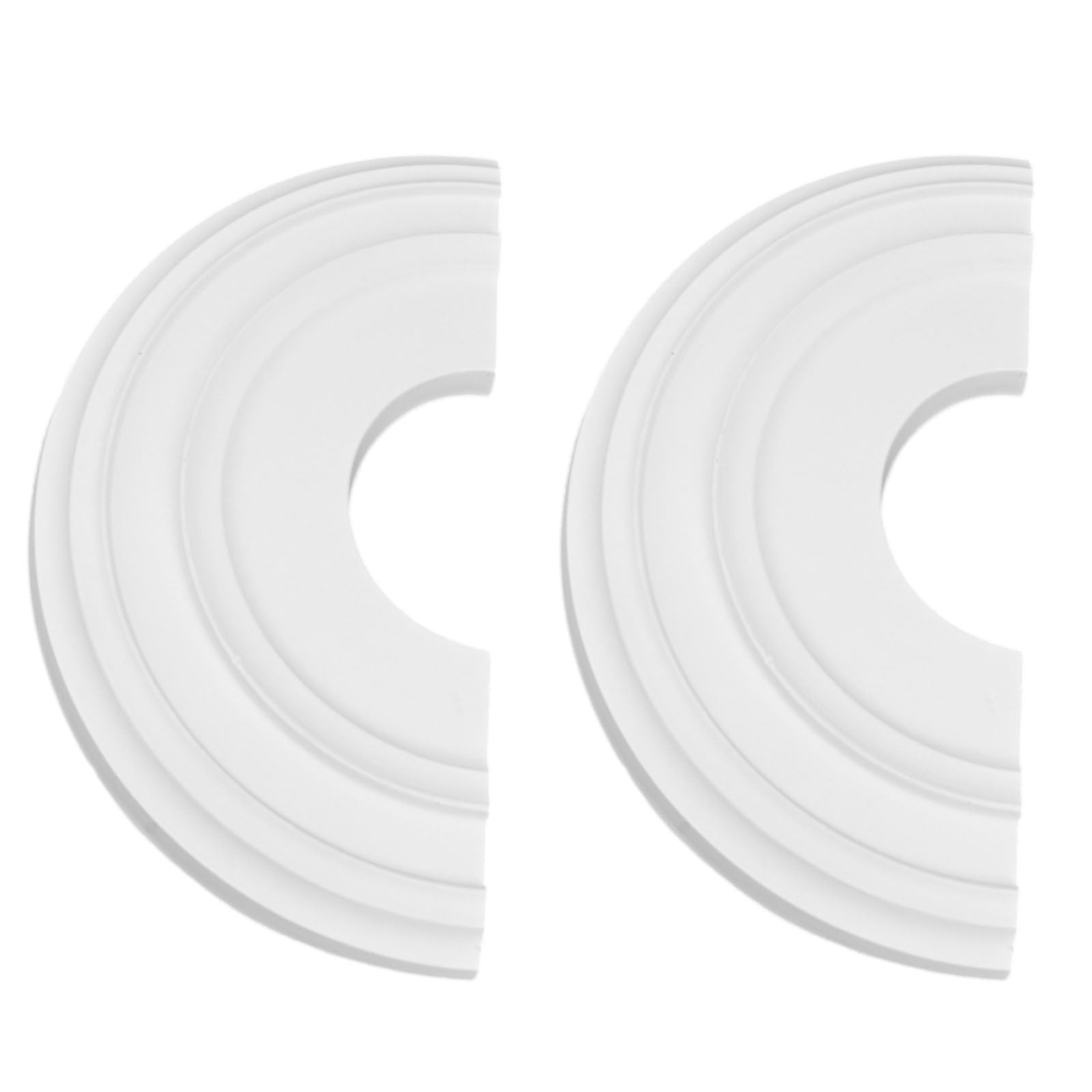 12Inch Home Round Split Medallion Pu Decorative Ceiling Fan Light Fixtures Cover Plate Ceiling Canopy Plate For Chandelier
