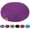 Purple, variant on Round Zafu Meditation Cushion, D=15" H=5.5" Zabuton Meditation Pillow, Yoga Bolster/Pillow, Floor seat, Zippered Organic Cotton Cover, Natural Buckwheat, Kneeling Pillow