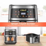 Cshidworld 7.4QT Smart Air Fryer with View Window, Digital Touchscreen to Roast and Bake, Ideal for Home Kitchen, Silver — image 5