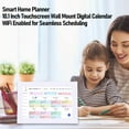 thumbnail image 3 of 10.1 Inch Smart Digital Calendar for Fridge & Wall, Magnetic WiFi Family Organizer with Touchscreen, App Control HD Display, 32GB Photo Frame, 3 of 7