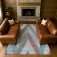 thumbnail image 6 of Addison Rugs Mayfield Premium Machine Washable Transitional Geometric Teal Rectangle Rug, 10' x 14', 6 of 6