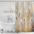 thumbnail image 4 of White Dandelion Waterproof Fabric Shower Curtain,Spring Farmhouse Pastoral Flowers Floral Waterproof Fabric Shower Curtain for Bathroom Curtains Bathtubs Shower Curtains with 12 Hooks Small 36x72in, 4 of 8