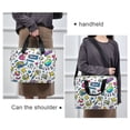 thumbnail image 6 of FORMRS 16" Laptop Bag Carrying Sleeve Case with Handle Travel Shoulder Briefcase, Blue Doodle Pattern, 6 of 8