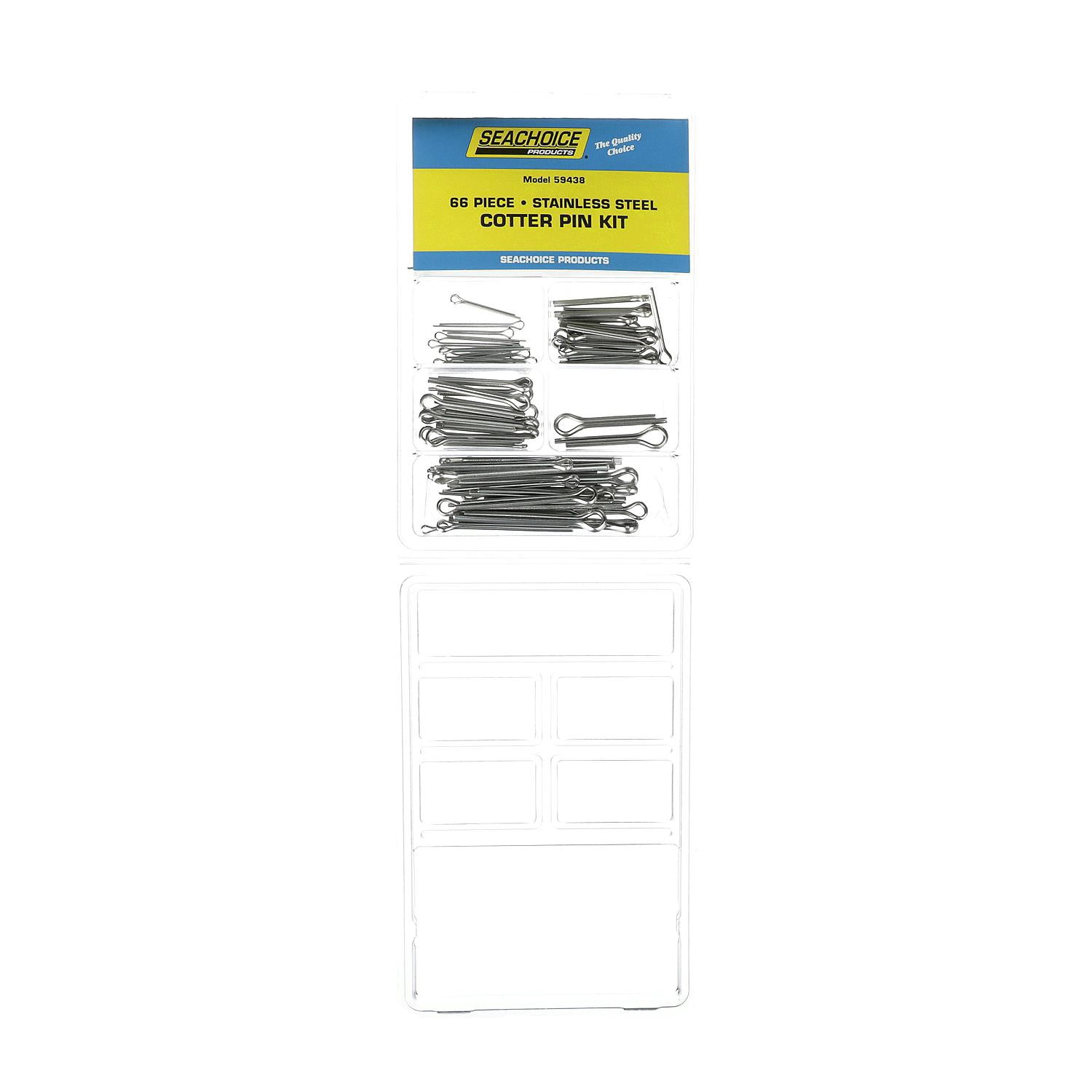 Seachoice 59438 Stainless Steel 66 Piece Cotter Pin Kit