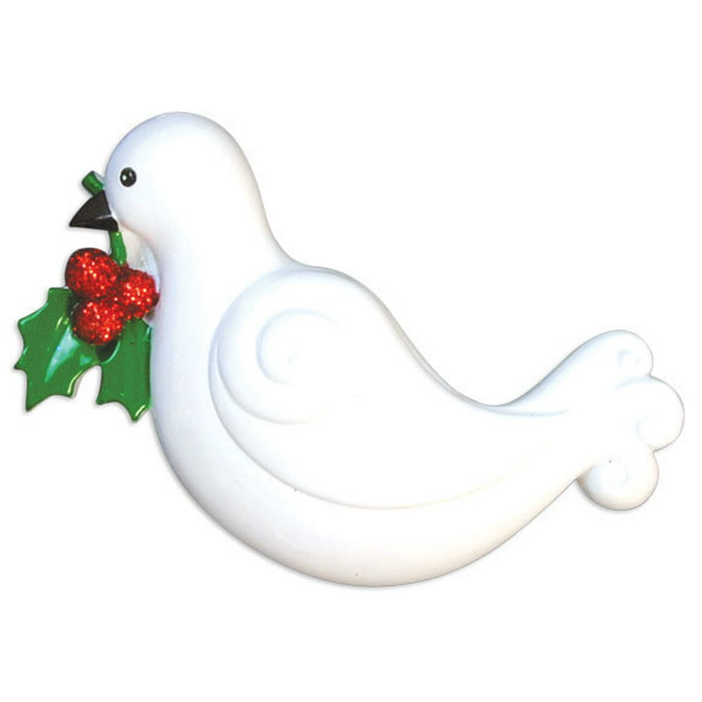 Religious Memorail Dove Personalized Christmas Ornament DOITYOURSELF