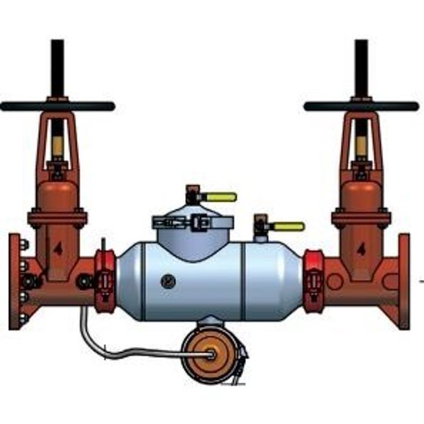 6" Backflow Preventer, APOLLO 4ALF20C03 Reduced Pressure Principal