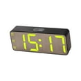 thumbnail image 4 of Reloj despertador digital RGB, reloj electrónico con control de voz, reloj despertador de mesa con espejo. Negro, 4 of 9