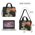 thumbnail image 3 of FORMRS 16" Laptop Sleeve Bag Carrying Case with Handle Travel Shoulder Briefcase, Black Skeleton, 3 of 8
