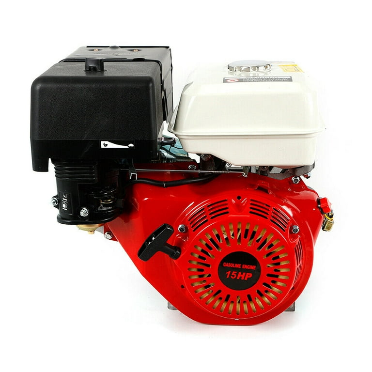 15 HP 4 Stroke Horizontal Gas Engine Motor Go Kart Replacement Motor Recoil  Start Engine OHV