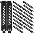 thumbnail image 2 of Computer Case Expansion Slot Cover 20Pcs Metal Ventilation Deflector For DIY Assembly Black Heat Dissipation Solution, 2 of 4