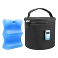 thumbnail image 2 of Bolsa enfriadora de leche Cola con Bolsa de hielo Pantalla de temperatura aislada para biberón Negro, 2 of 8