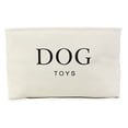 thumbnail image 5 of Dog Toys Rectangular Canvas 7x16x12 Inches Storage Basket Organizer Bin Box with Handles, For Blankets, Towels, Toys - White & Gray - 2 Pack, 5 of 8