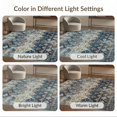 thumbnail image 7 of ODIKA 6'x9' Ultra-Soft Area Rug, Cream Boho Vintage Distressed Motif Transitional Ornamental Academia None Washable, Bare feet friendly, Silk-Touch for Guest Room, Bedroom, 7 of 7