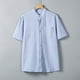 thumbnail image 1 of pstuiky camisetas de hombre, Camisa informal de manga corta con cuello alto, bolsillos y botones de color liso para hombre camisas casuales para hombre xxxxxl, 1 of 9