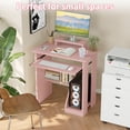 thumbnail image 3 of YQ JENMW Modern Minimalist Computer Desk with Multi - layer Storage for Adult Office Work, 3 of 8