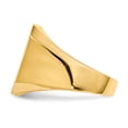 thumbnail image 3 of Auriga 14K Yellow Gold 17.0x15.0 mm Open Back Mens Signet Ring for Mens Size 10, 3 of 6