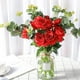 thumbnail image 3 of Rosa Artificial Rosas de Seda Roja con Ramo de Flores de Tallo DecoracióN para el Hogar Fiesta de Boda, Paquete de 10 (Rojo), 3 of 5