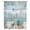 Blue, variant on Teal Blue Coastal Sheer Curtains 63 Inches Long, Summer Beach Starfish Shell Coral Nautical Light Filering Curtains, Breathable Simi Curtain Privacy Drapes for Living Room Bedroom Window Treatment