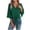 #0451Green, variant on Qiyinn Women's V Neck Casual Shirt Fashion Top with Flutter Sleeves Spring Summer Essential